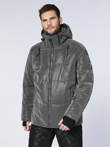 CHIEMSEE Outdoor jacket in Grey: front