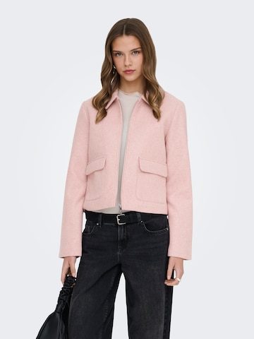 ONLY Between-season jacket 'ONLVela' in Pink: front