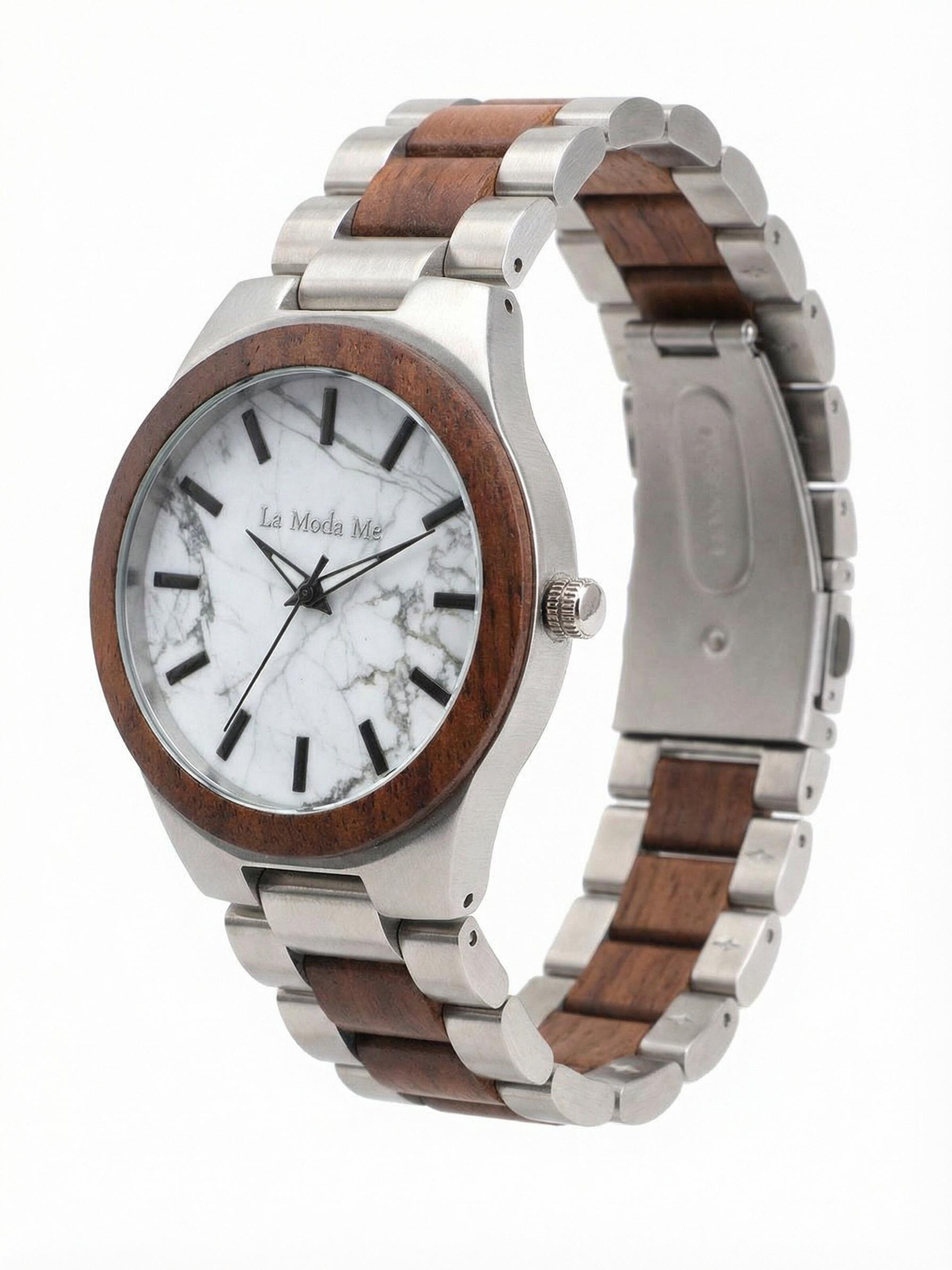 Orologio analogico 'Madira' di La Moda Me in marrone: frontale