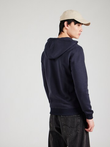 BLEND Zip-Up Hoodie 'Downton' in Blue