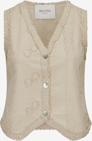 Gilet 'ALONO' Nicowa en beige : devant