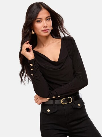 Lipsy Blúz - fekete: elől