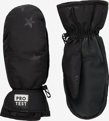 PROTEST Athletic Gloves 'PRTBassy' in Black: front
