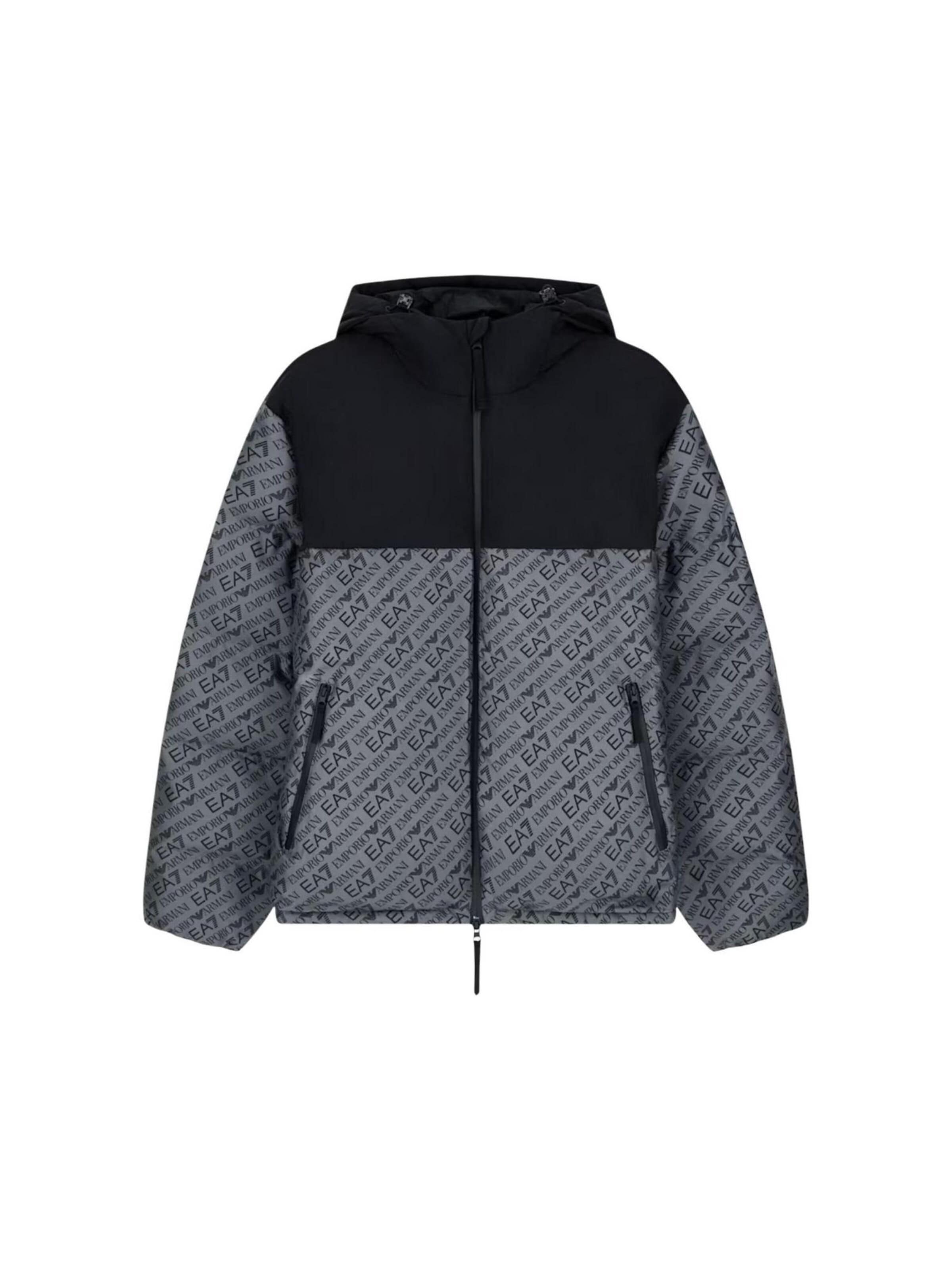 EA7 Emporio Armani - Abrigo de invierno en gris: frente