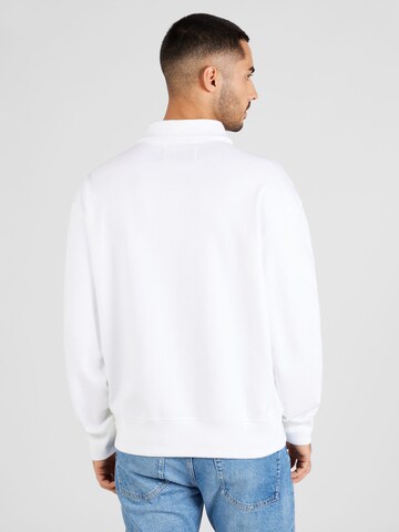 Calvin Klein Jeans Sweatshirt 'INSTITUTIONAL' i hvid
