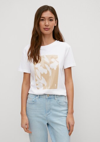 T-shirt comma casual identity en blanc : devant