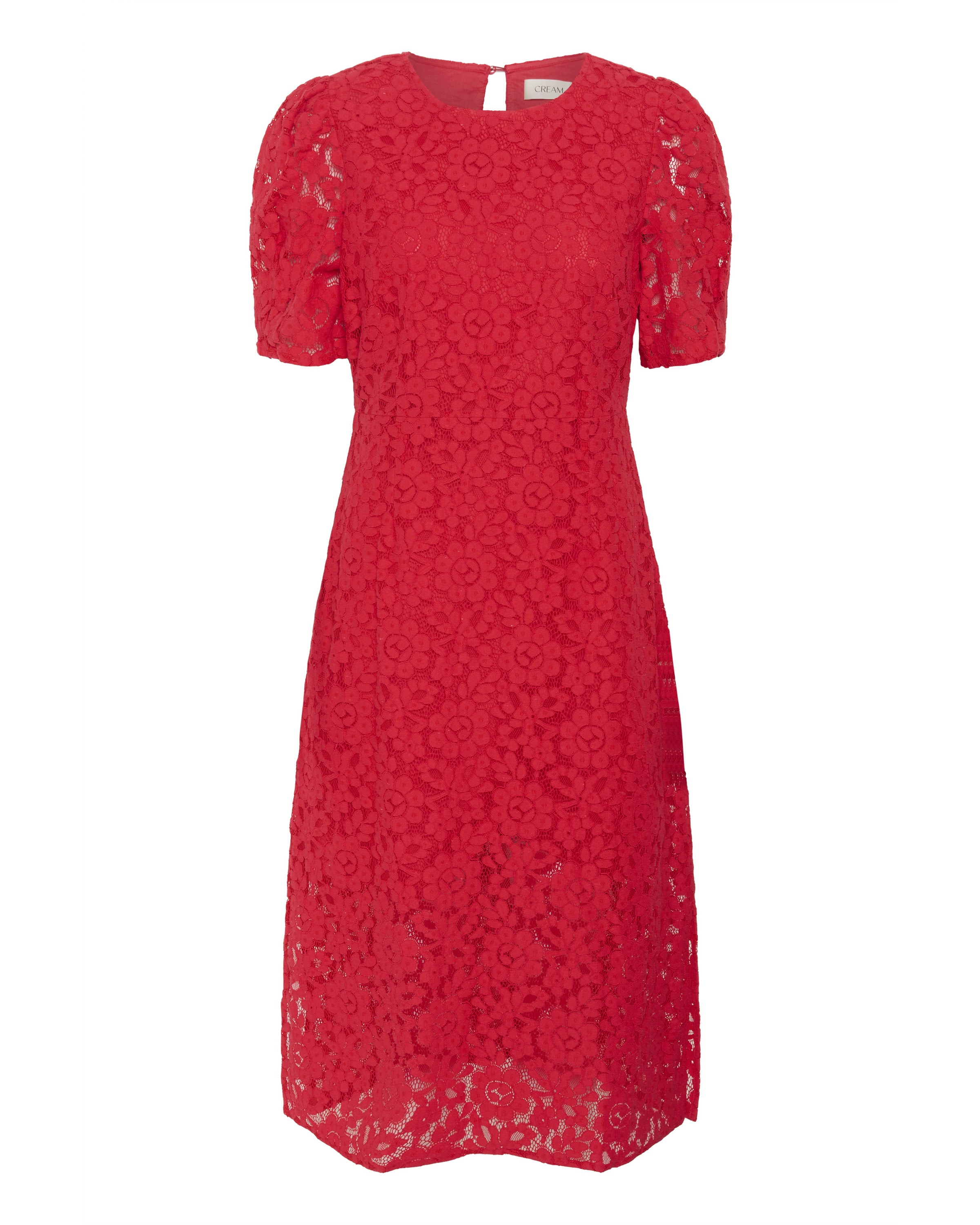 Cream Dress 'Bana' in Red: front
