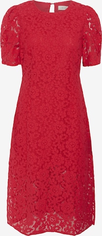 Cream Dress 'Bana' in Red: front