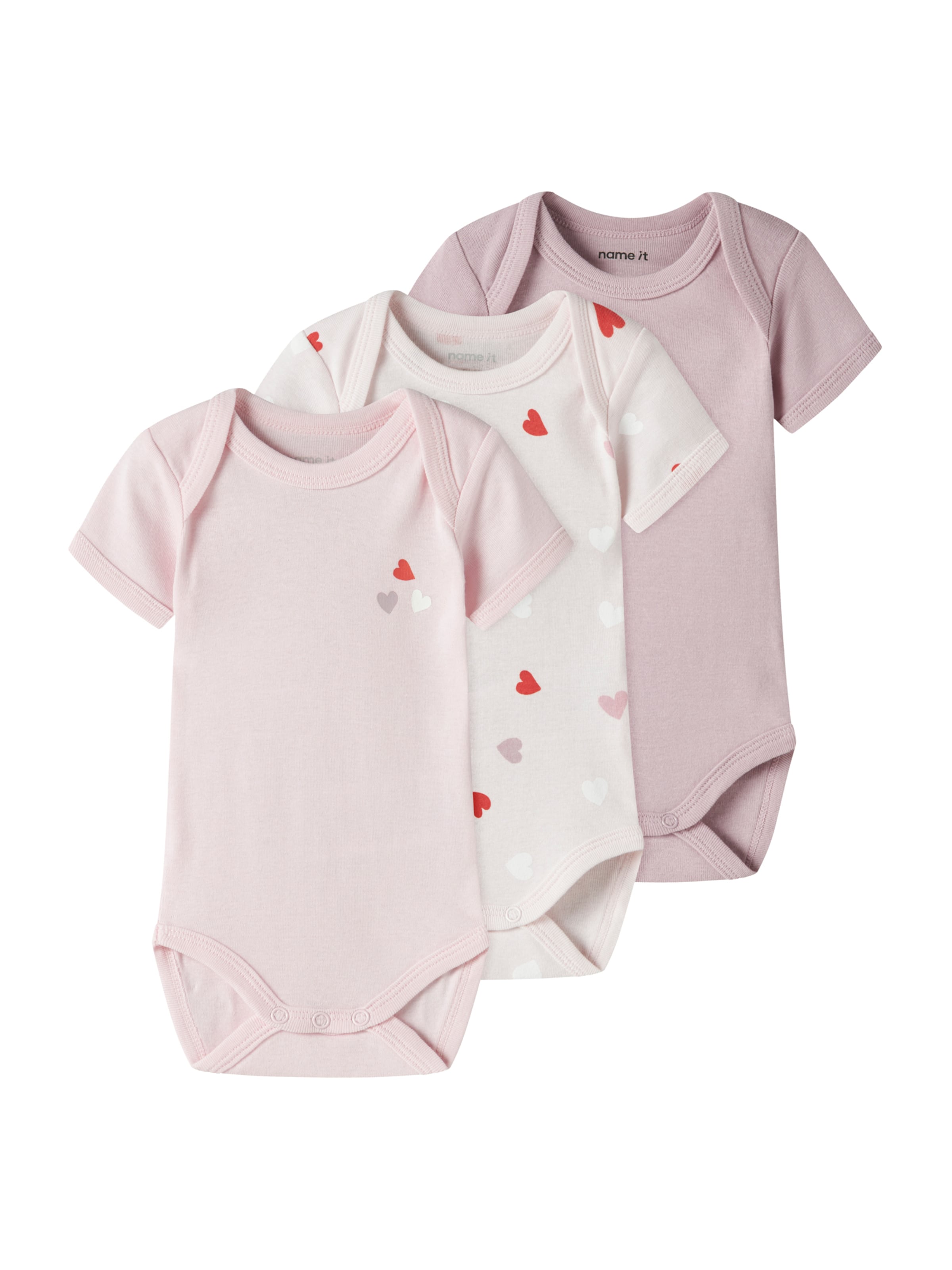 NAME IT - Pijama entero/body en rosa: frente