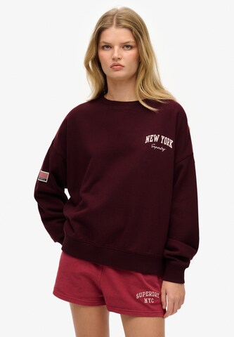 Superdry Sweatshirt in Rood: voorkant