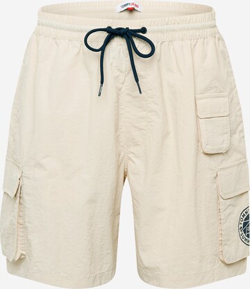 Tommy Jeans Shorts 'Noevelty' in Beige: predná strana