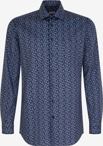 Coupe regular Chemise business SEIDENSTICKER en bleu : devant