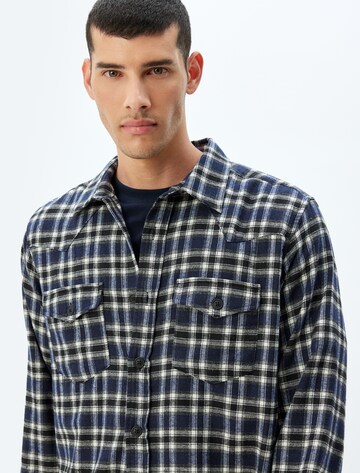 Koton Regular fit Button Up Shirt in Blue