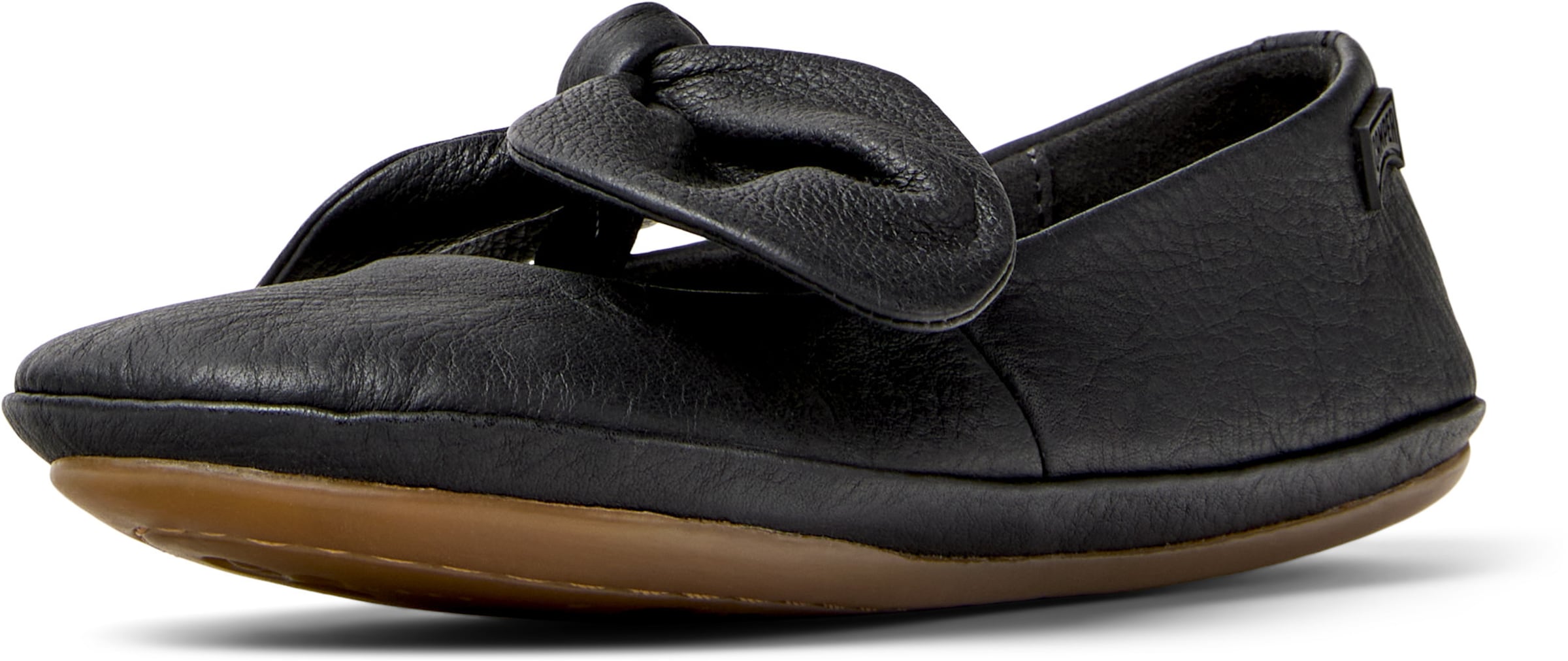 CAMPER Ballerina 'Right' in Schwarz: Vorderseite