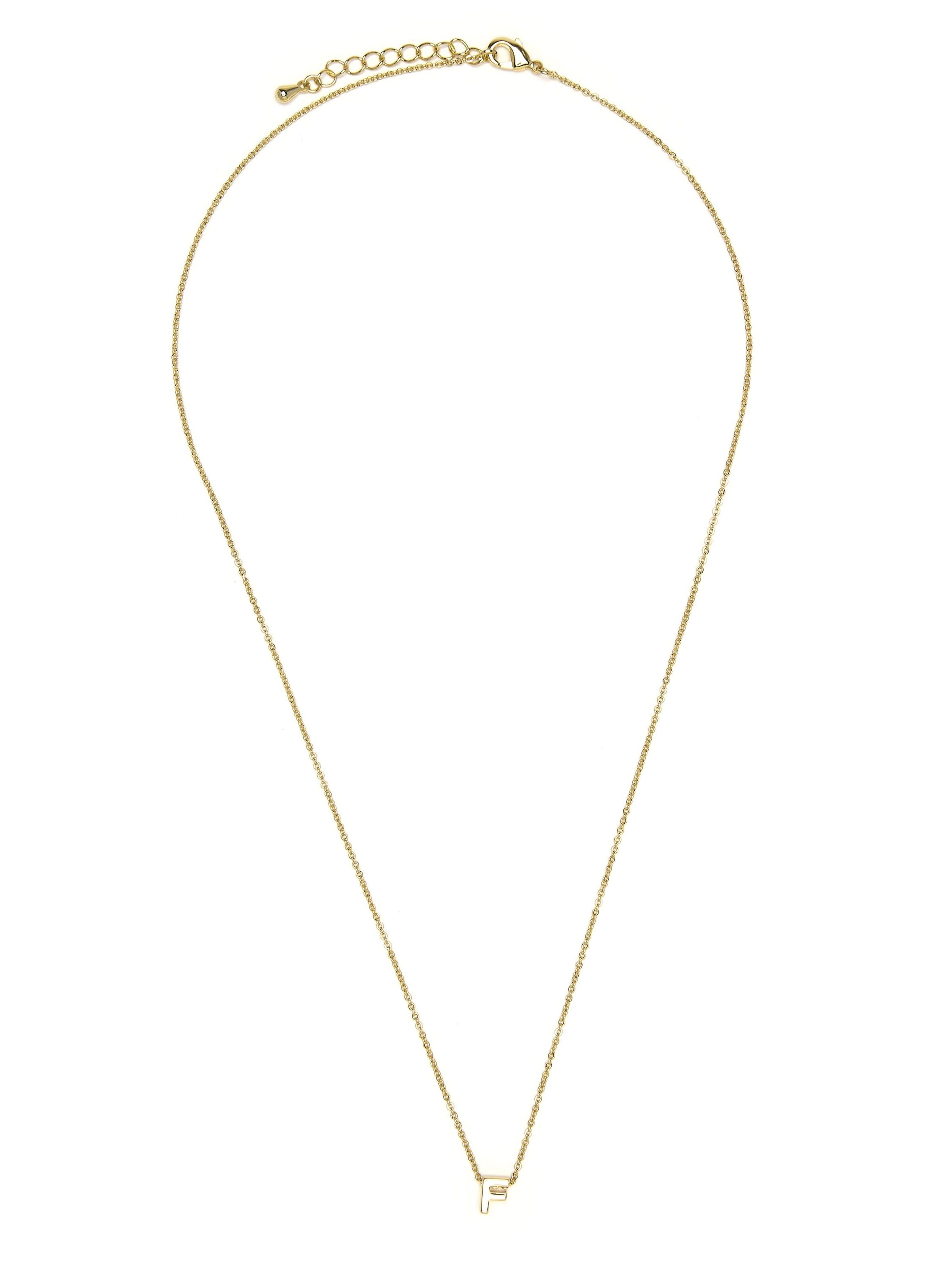 Luxenter Halsband 'F' i Onesize i guld, Produktvy