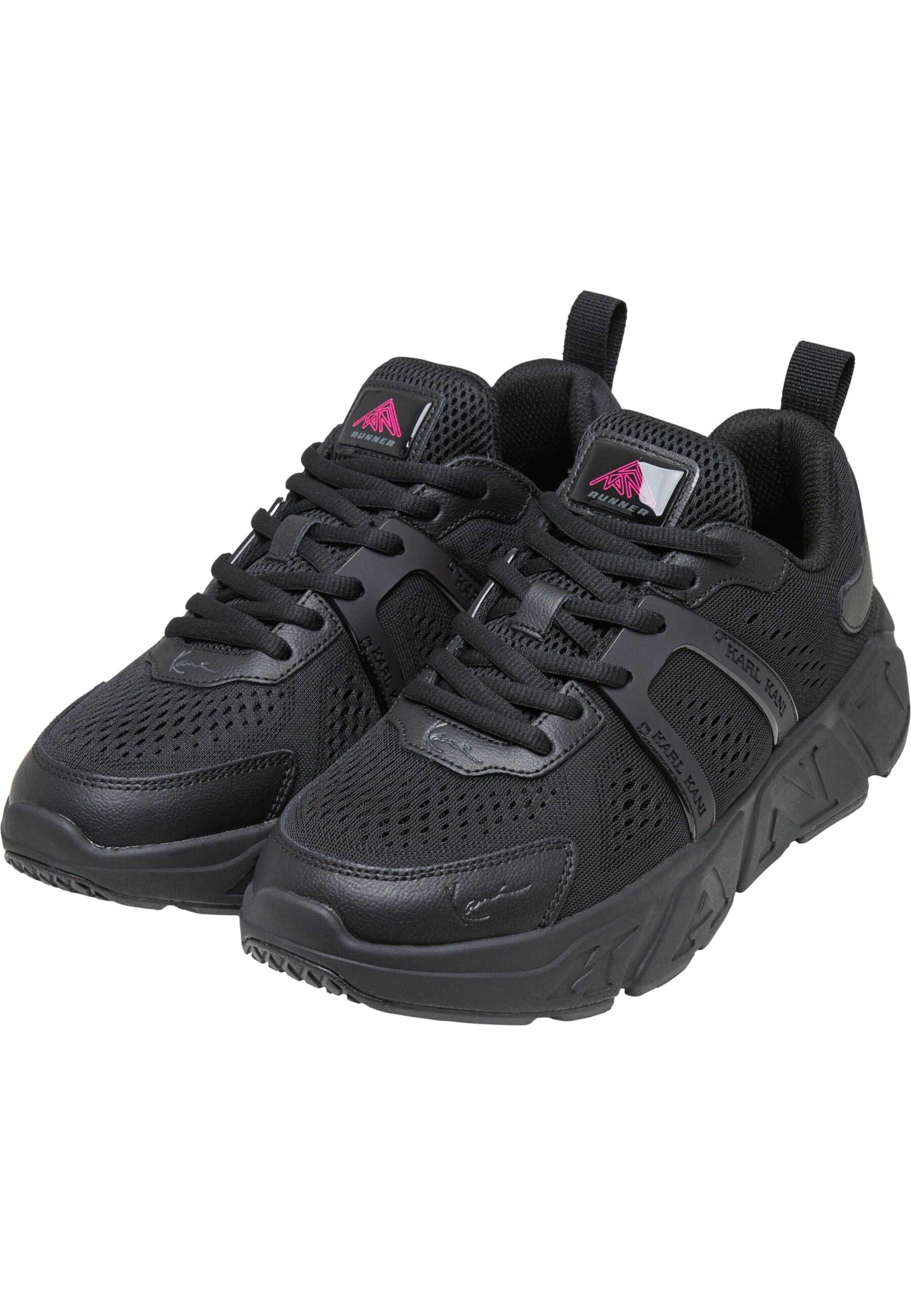 Sneaker bassa di Karl Kani in nero: frontale