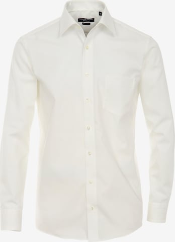 CASAMODA Comfort fit Business Shirt in Beige: front