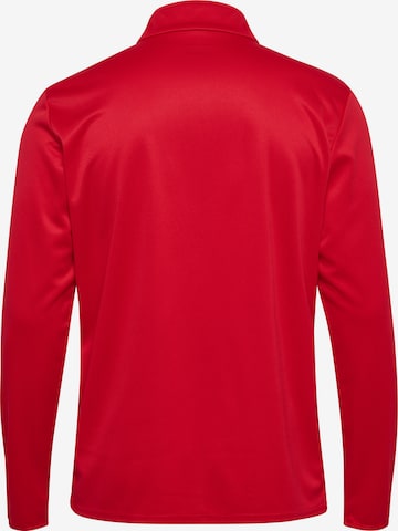 Hummel Athletic Zip-Up Hoodie 'ESSENTIAL' in Red