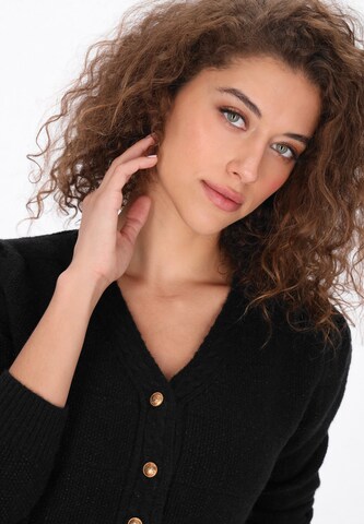 faina Knit Cardigan in Black