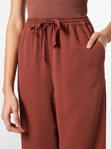 ABOUT YOU Wide leg Pants 'Lynn' in Brown