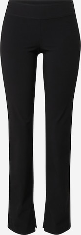 Coupe slim Pantalon 'Melody' WEEKDAY en noir : devant