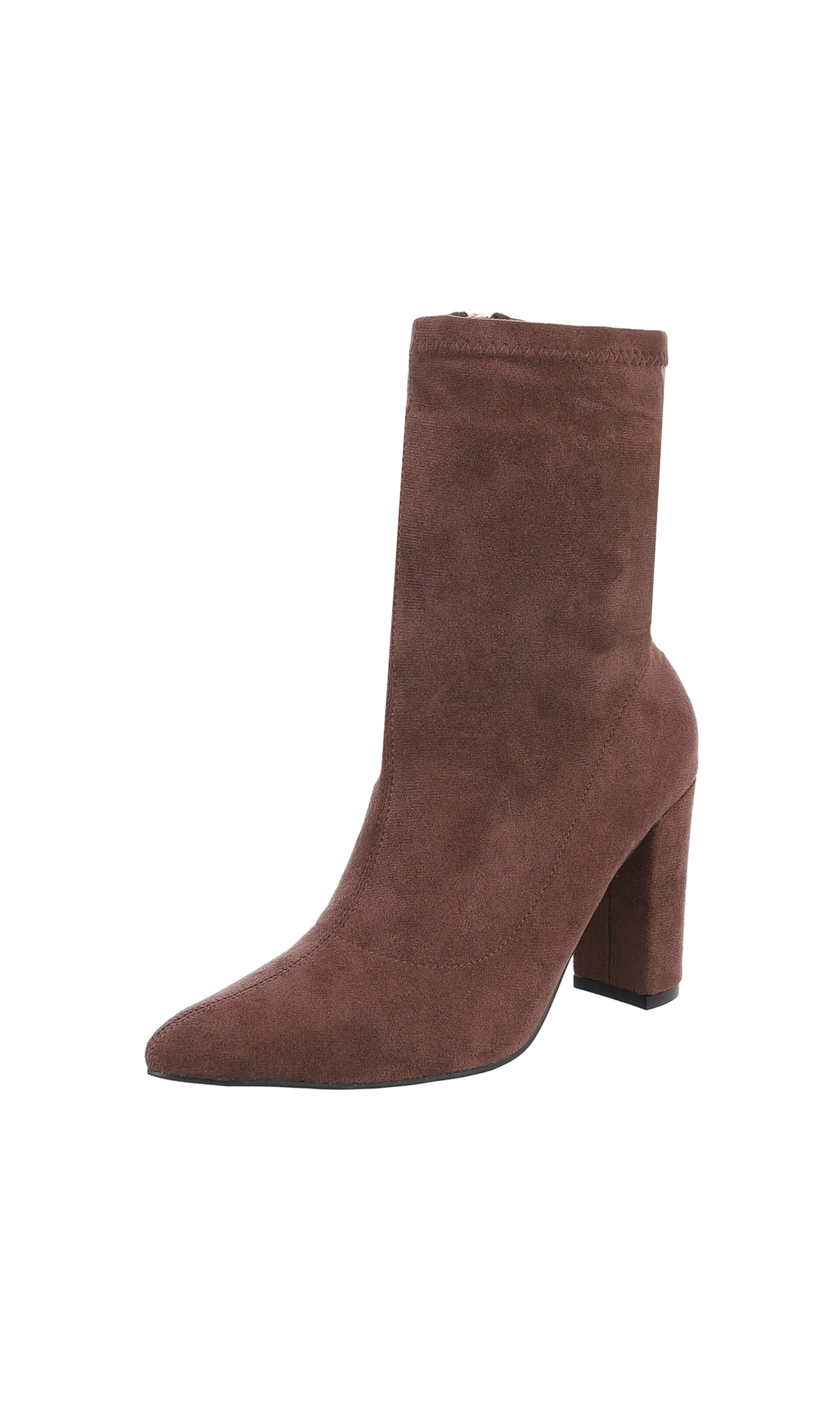 Ital-Design Stiefelette in Braun: Vorderseite