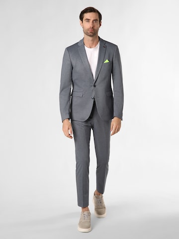 Coupe slim Costume Finshley & Harding London en gris : devant