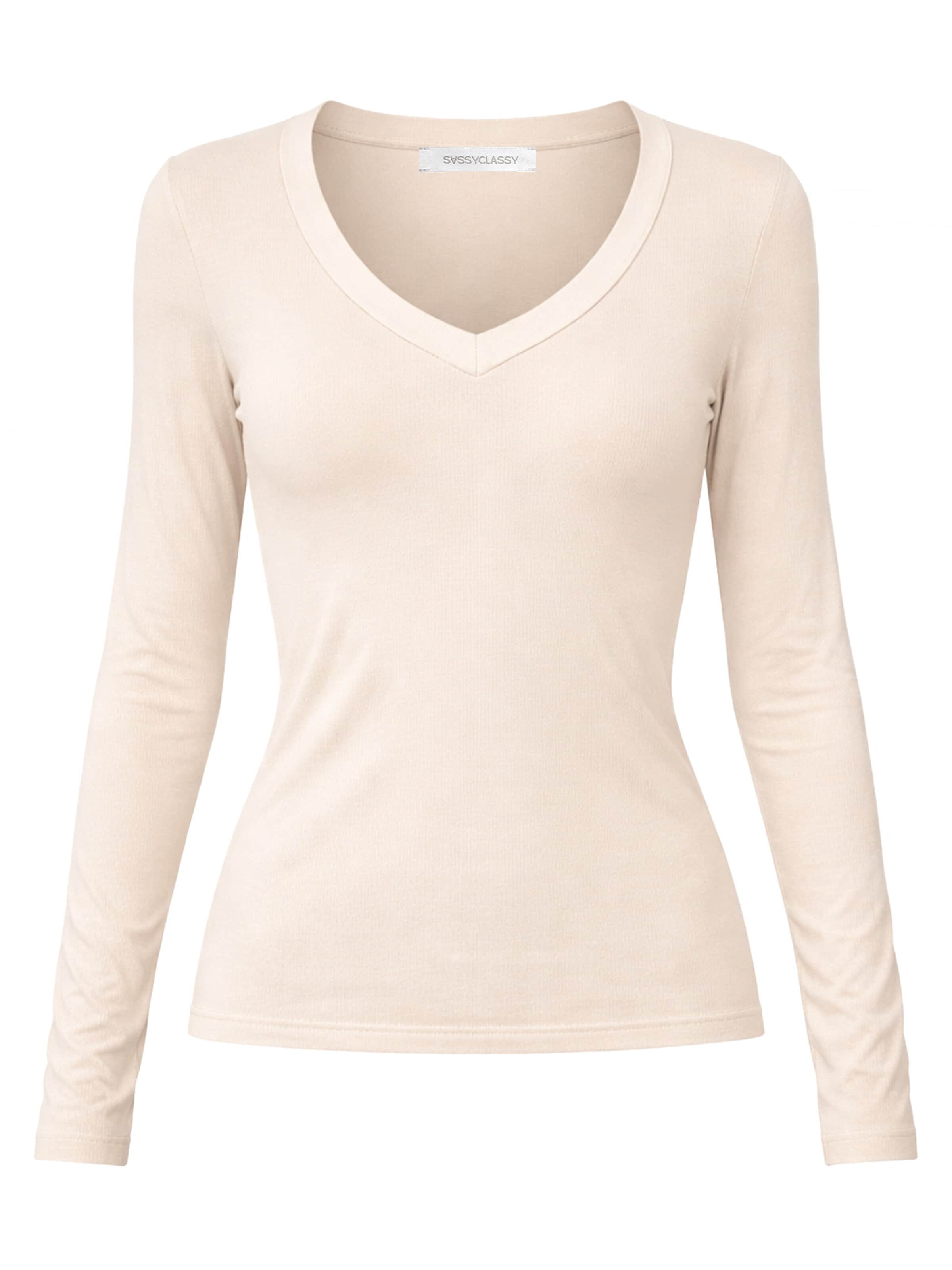 SASSYCLASSY - Camiseta en beige: frente