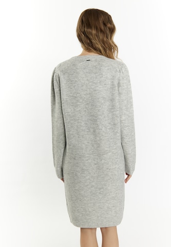 DreiMaster Vintage Knitted dress 'Incus' in Grey