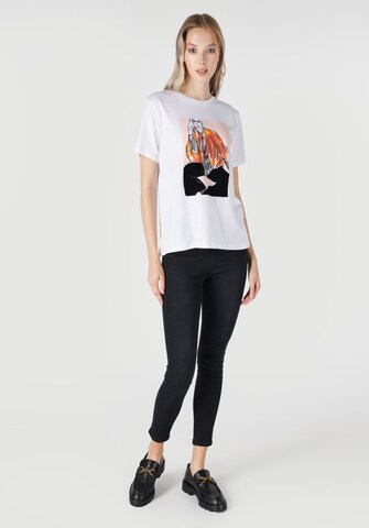 T-shirt Colin's en blanc