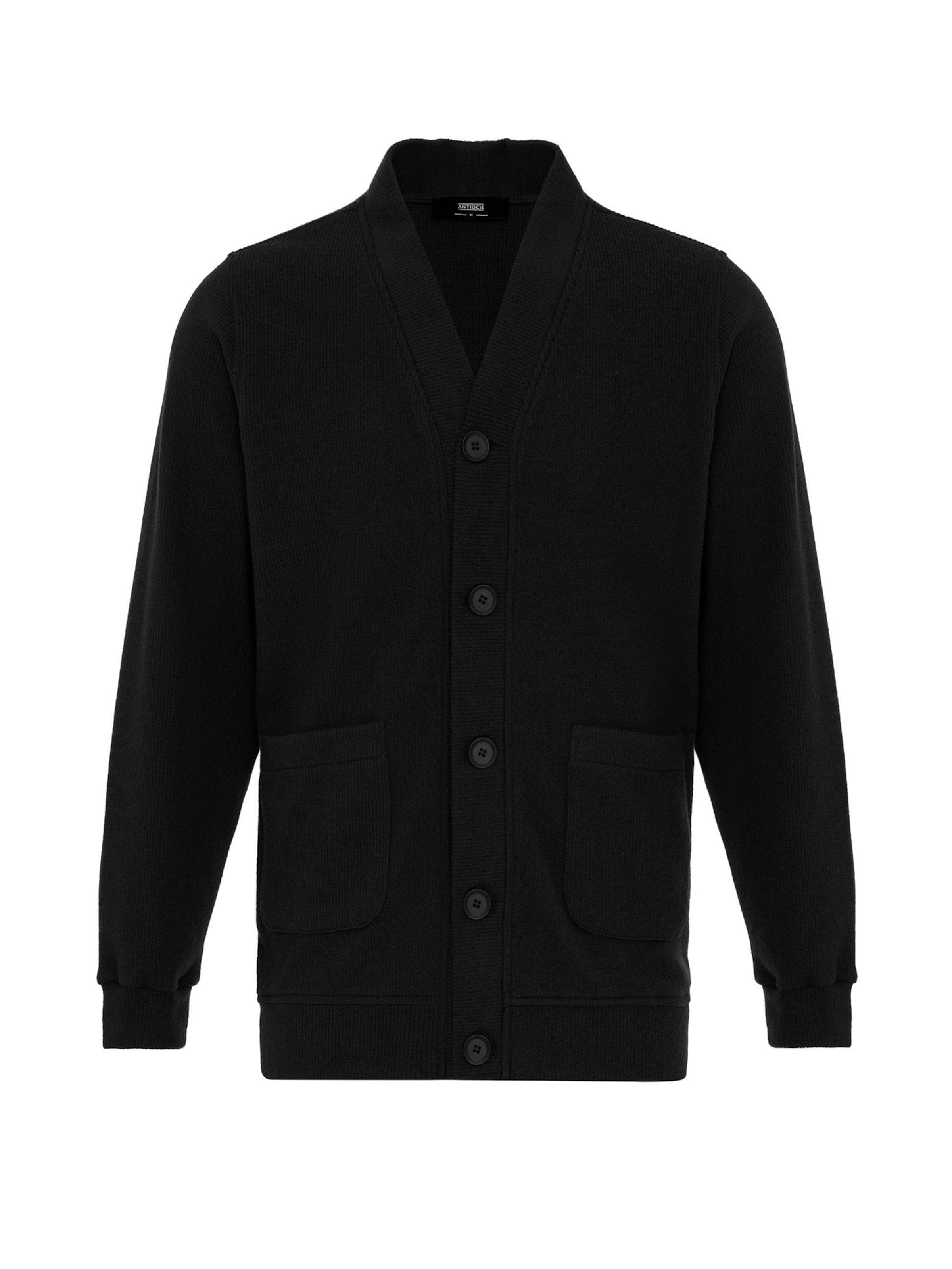 Vestes en maille Antioch en noir : devant