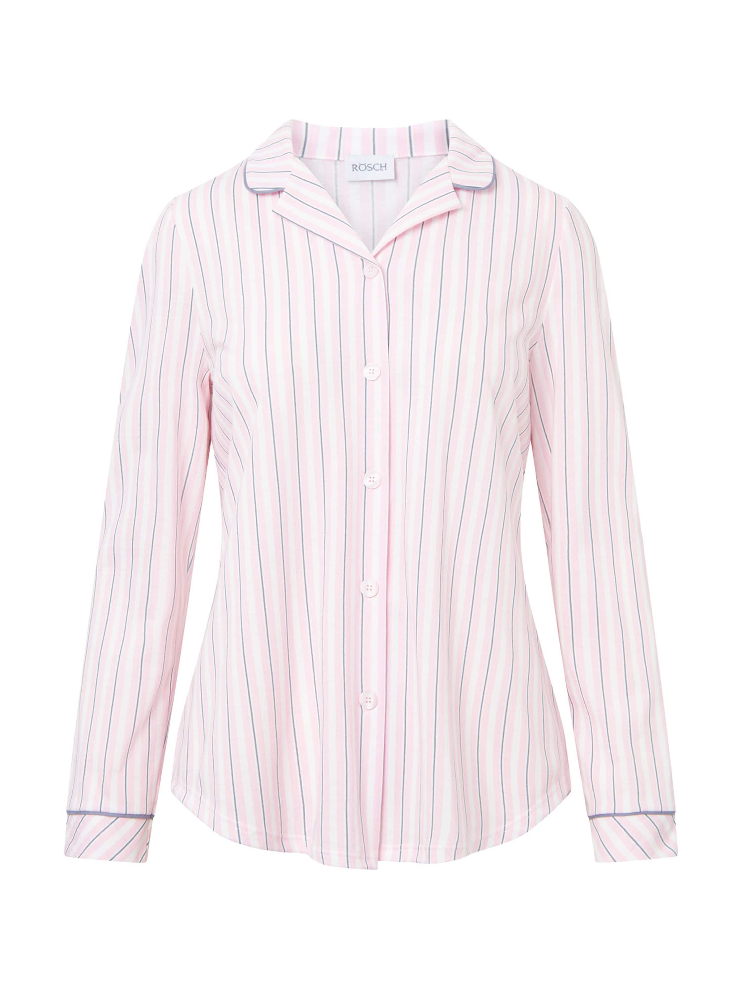 Rösch Pajama Shirt ' Basic ' in Pink: front