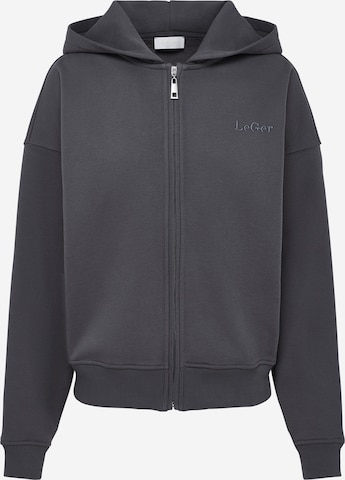 LeGer by Lena Gercke Кофта на молнии 'Fenna' в Серый: спереди