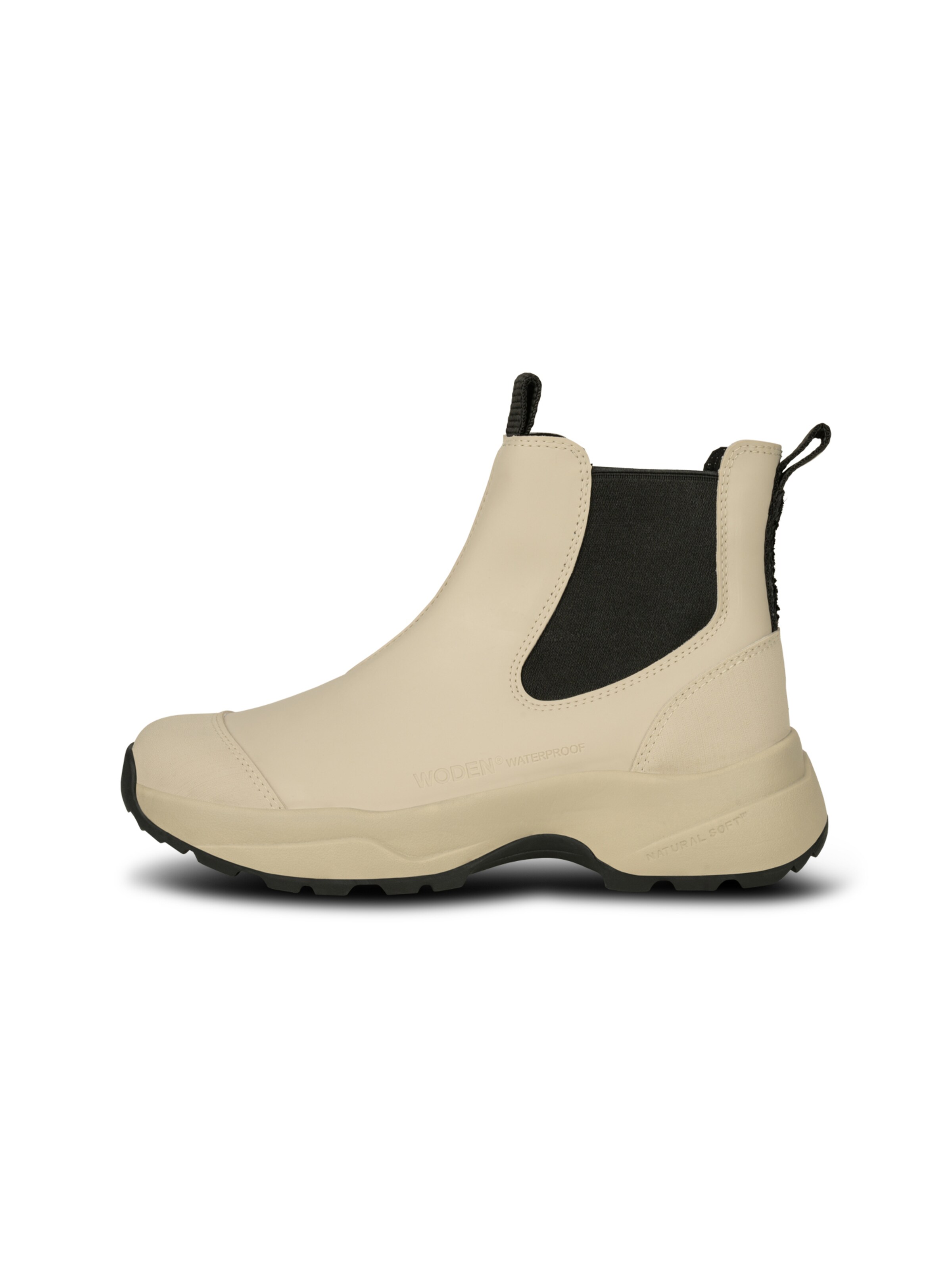 WODEN Chelsea Boots 'Siri' i beige: forside
