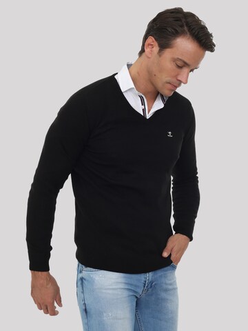 Sir Raymond Tailor Sweater 'Erky' in Black