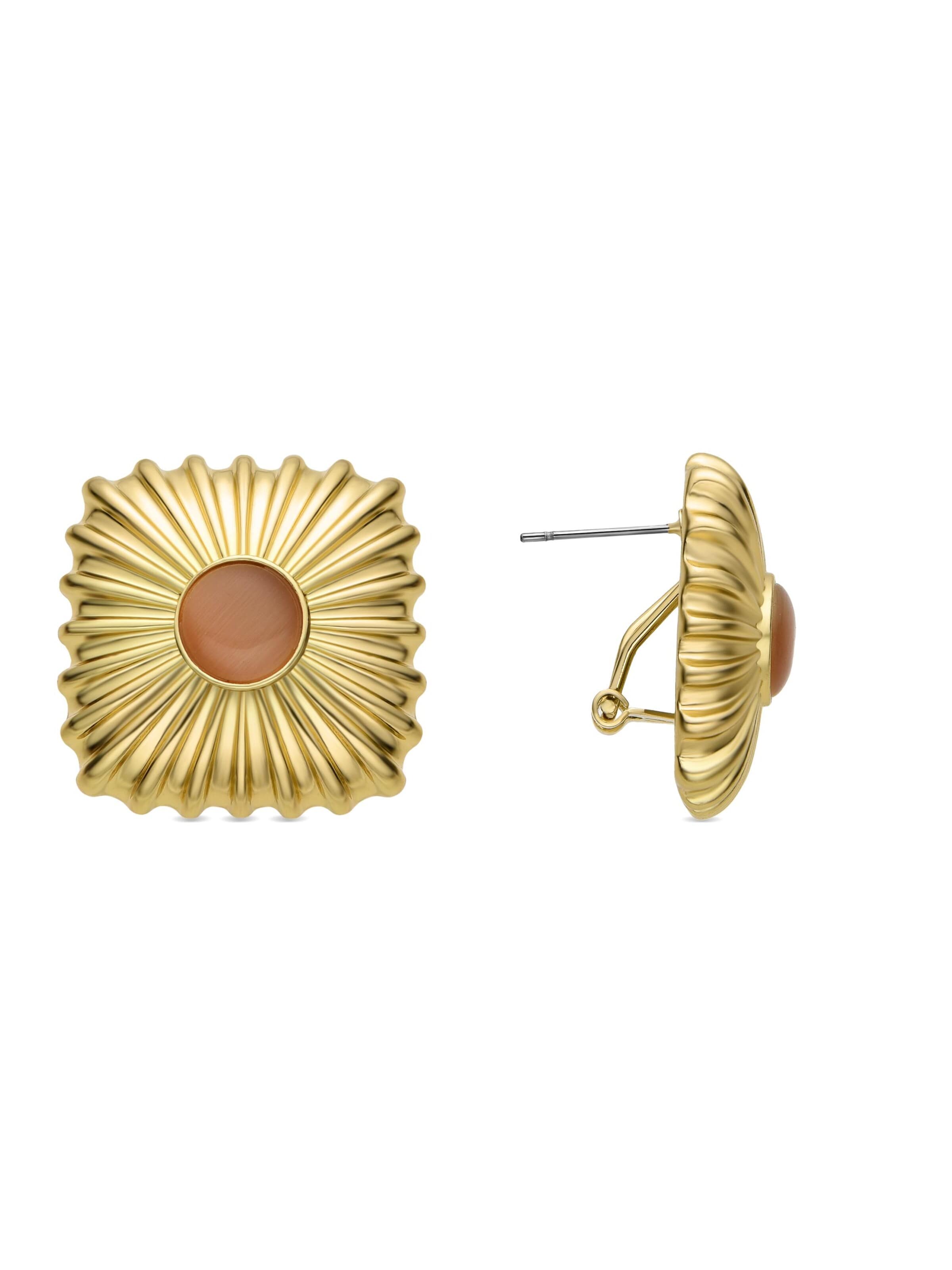 Luxenter Earrings 'Raimra' in Gold: front