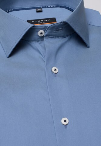 ETERNA Slim fit Overhemd in Blauw