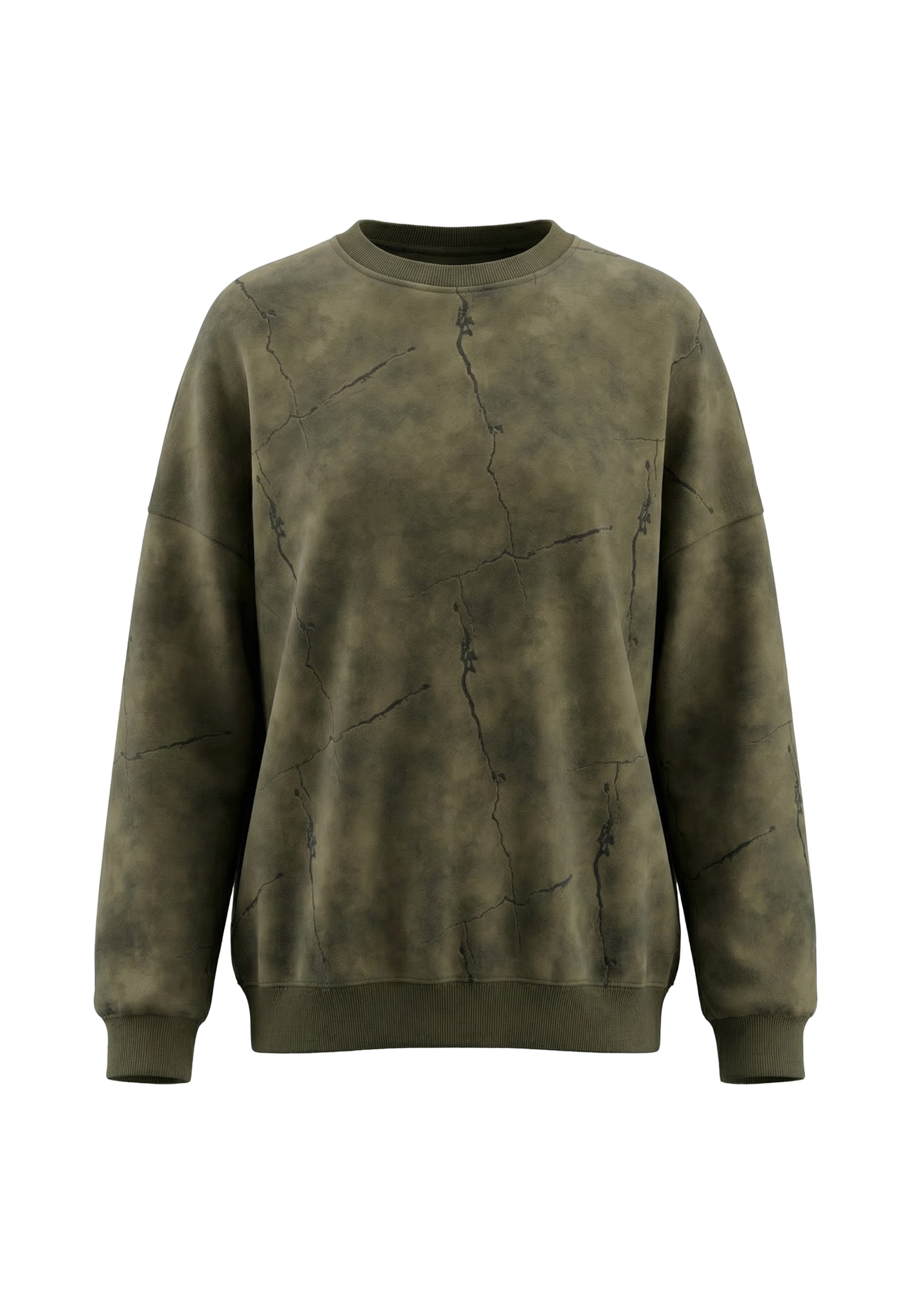 Sweat-shirt myMo ROCKS en vert : devant
