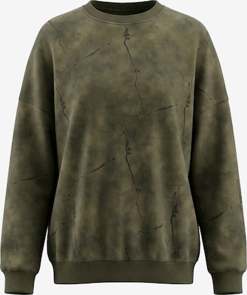 Sweat-shirt myMo ROCKS en vert : devant