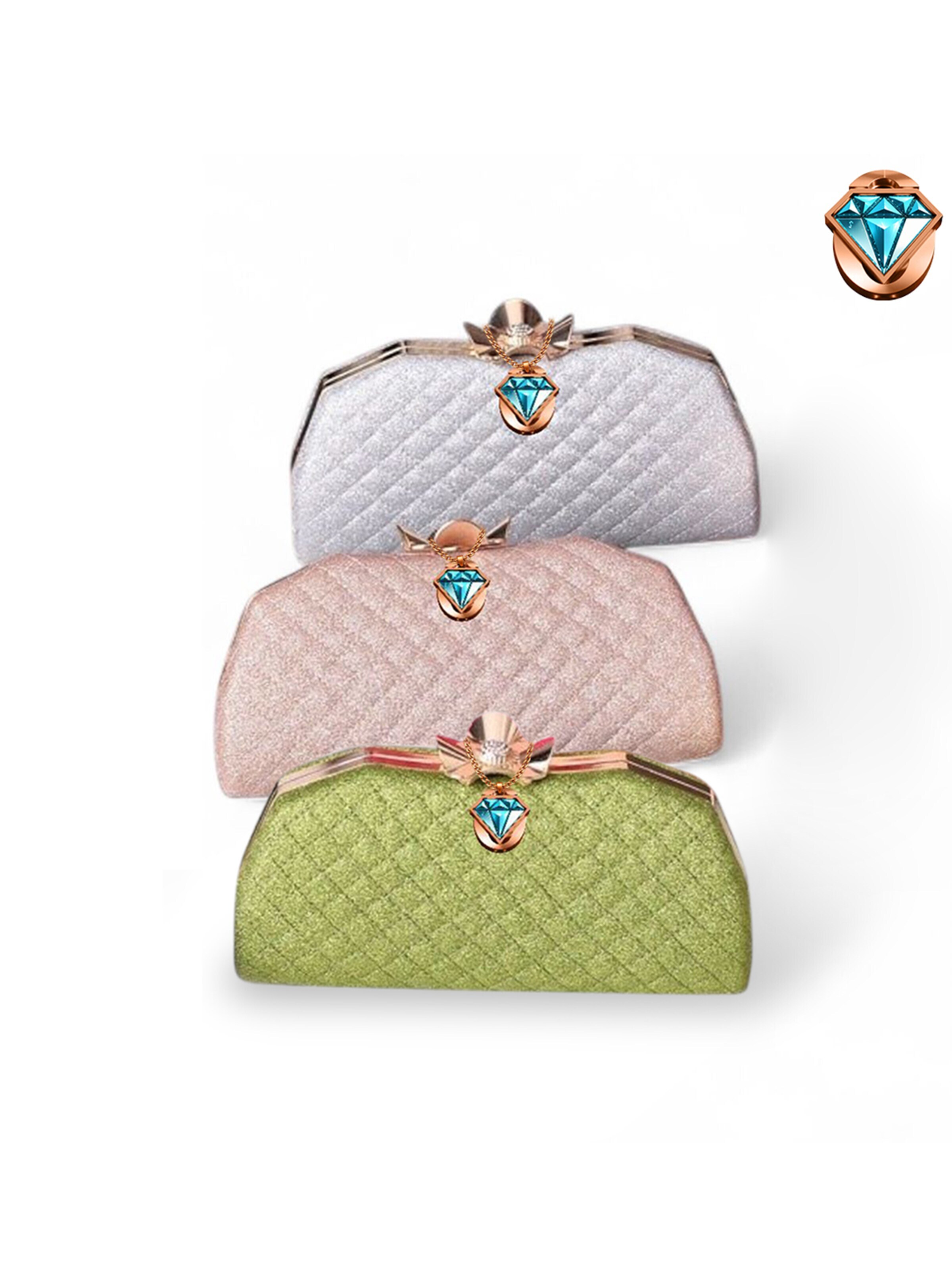 Elegon Clutch 'Model Malaysia' in Silver