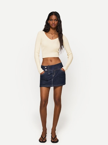 Pull-over Bershka en beige