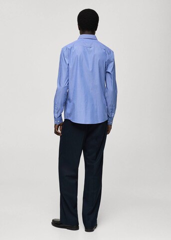 MANGO MAN Regular fit Button Up Shirt 'Sebas' in Blue