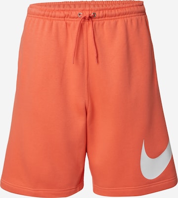 Pantalon 'CLUB' Nike Sportswear en rouge : devant