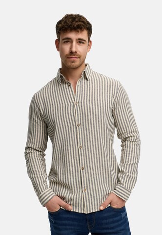 INDICODE JEANS Regular fit Overhemd 'Terra' in Blauw: voorkant