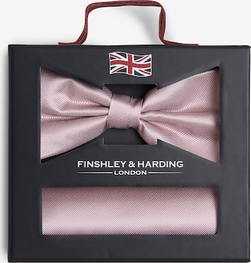 Finshley & Harding London Set: Fliege und Einstecktuch in Pink: predná strana
