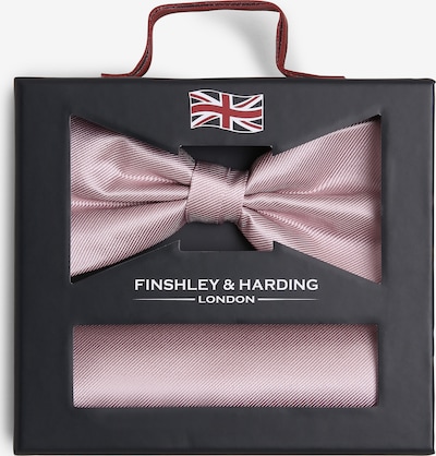 Finshley & Harding London Set: Fliege und Einstecktuch in rosé, Produktansicht