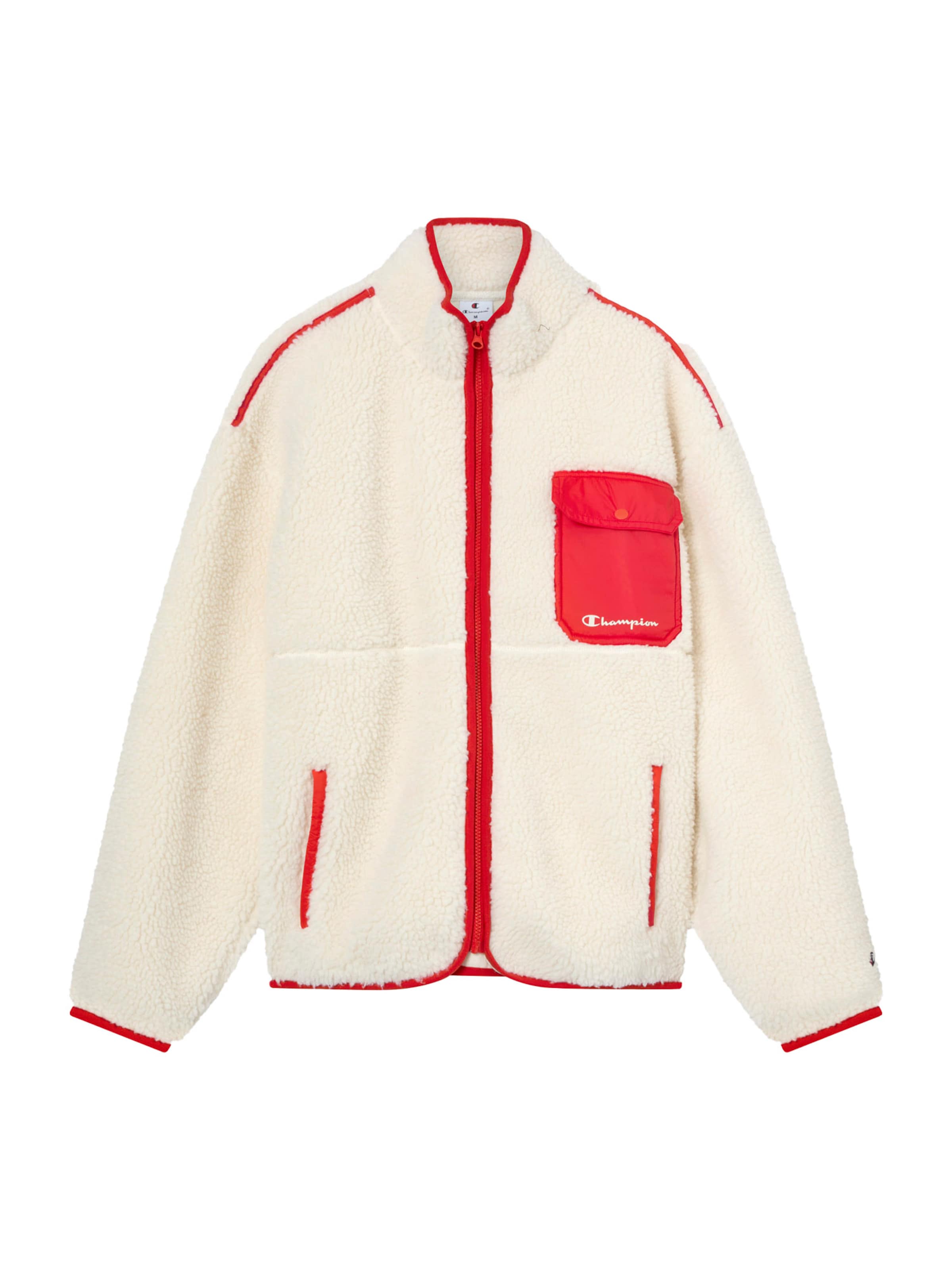 Champion Authentic Athletic Apparel Fleecová mikina – bílá: přední strana