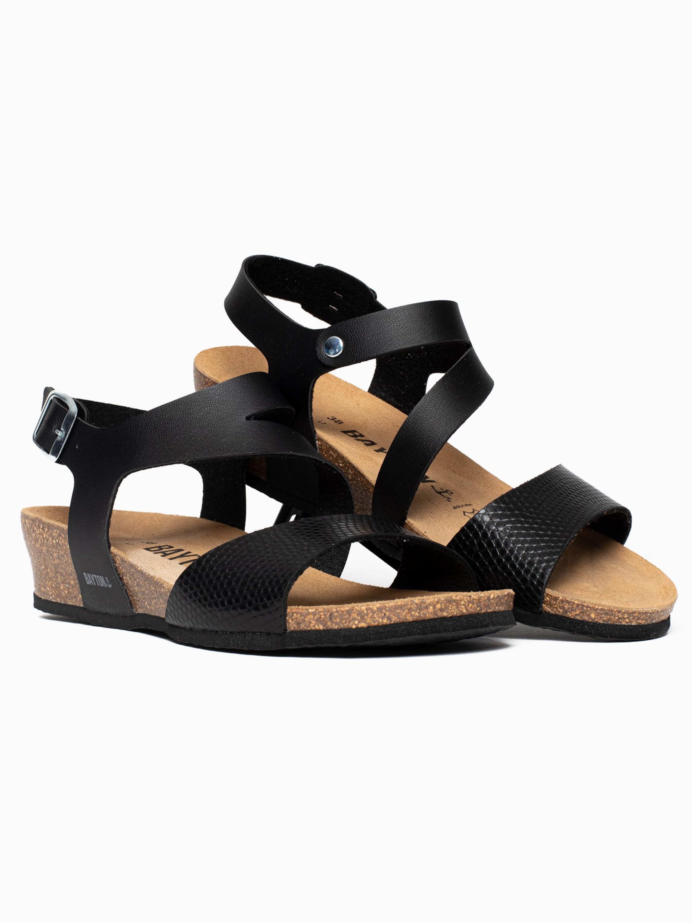 Sandalo con cinturino 'Reus' di Bayton in nero