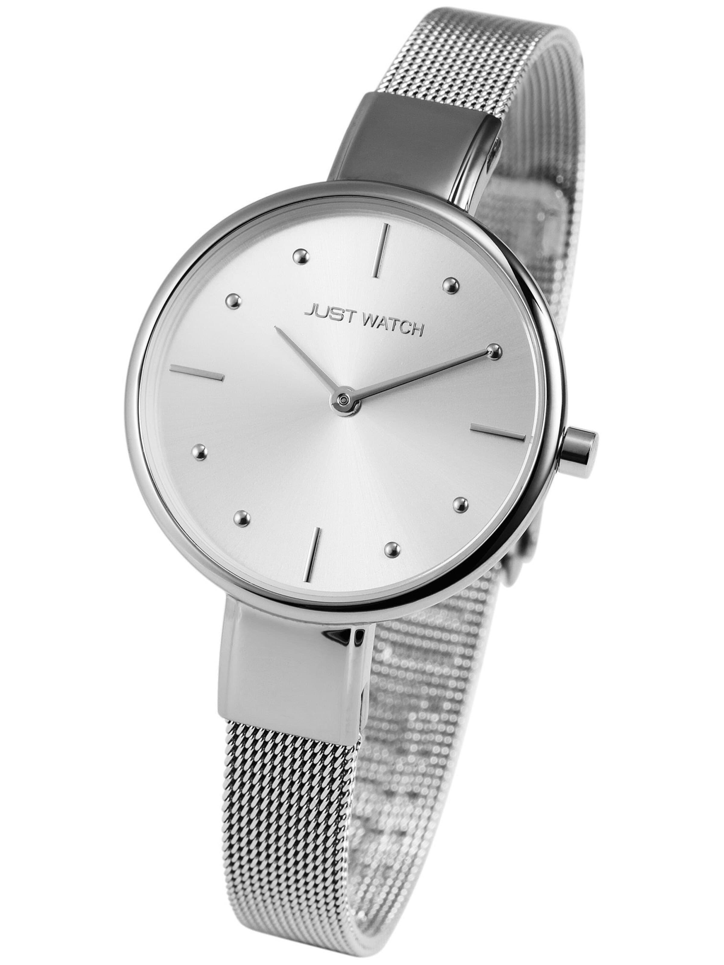 Just Watch Analog Watch 'Aria, 3 ATM' in Silver: front