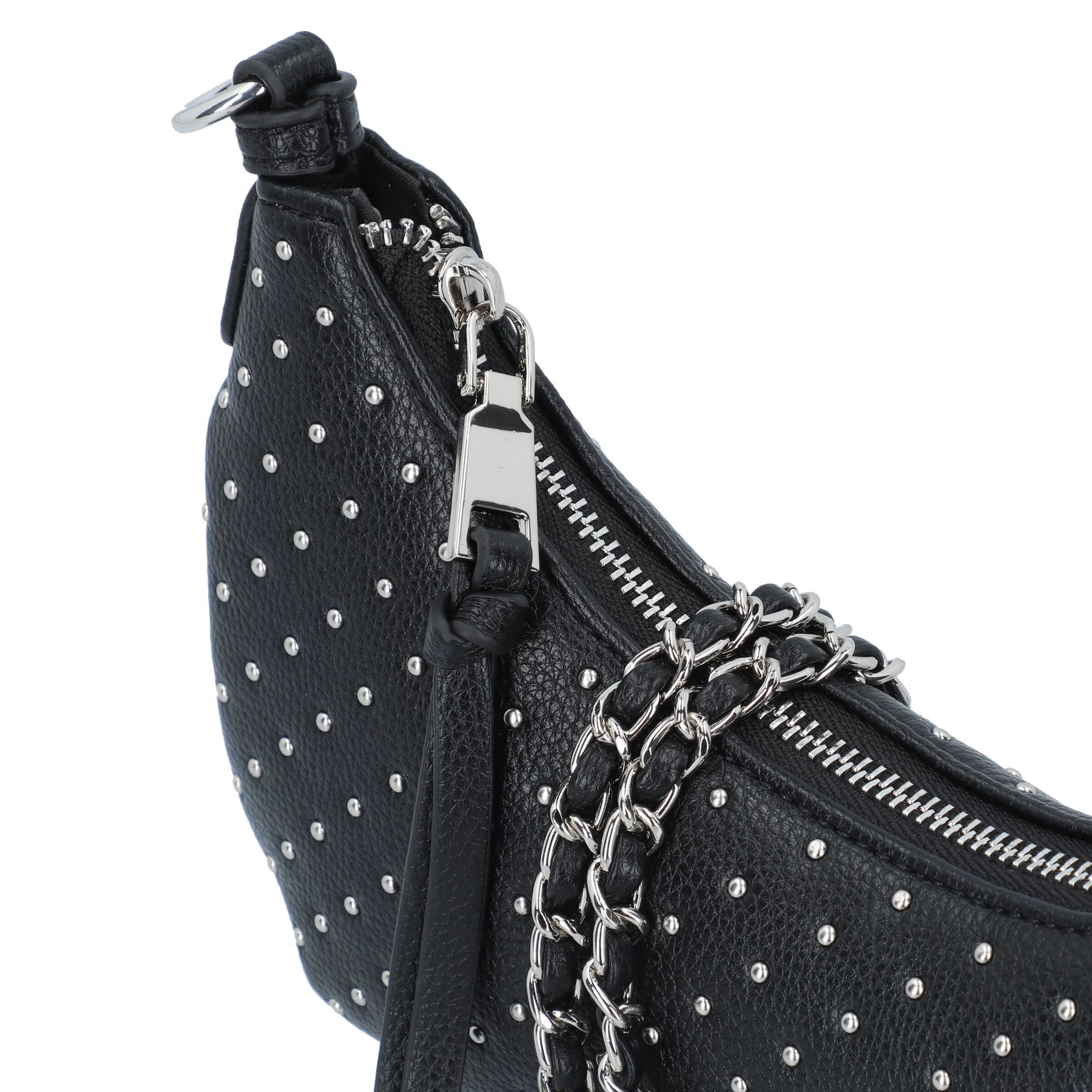 Seidenfelt Schultertasche 'Jomala' in Schwarz